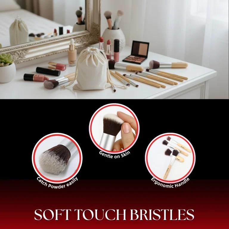 Bamboo makeup Brush 10pcs Listing image 404